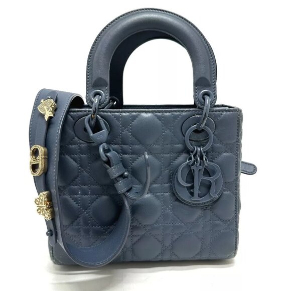 Dior Lady CHRISTIAN DIOR 2WAY Bag Shoulder Bag Handbag Crossbody Hand Bag - Picture 1 of 15